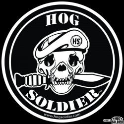 Hog Soldier™ Official Emblem Decal in Black