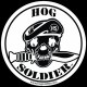 Hog Soldier™ Official Emblem Decal in White